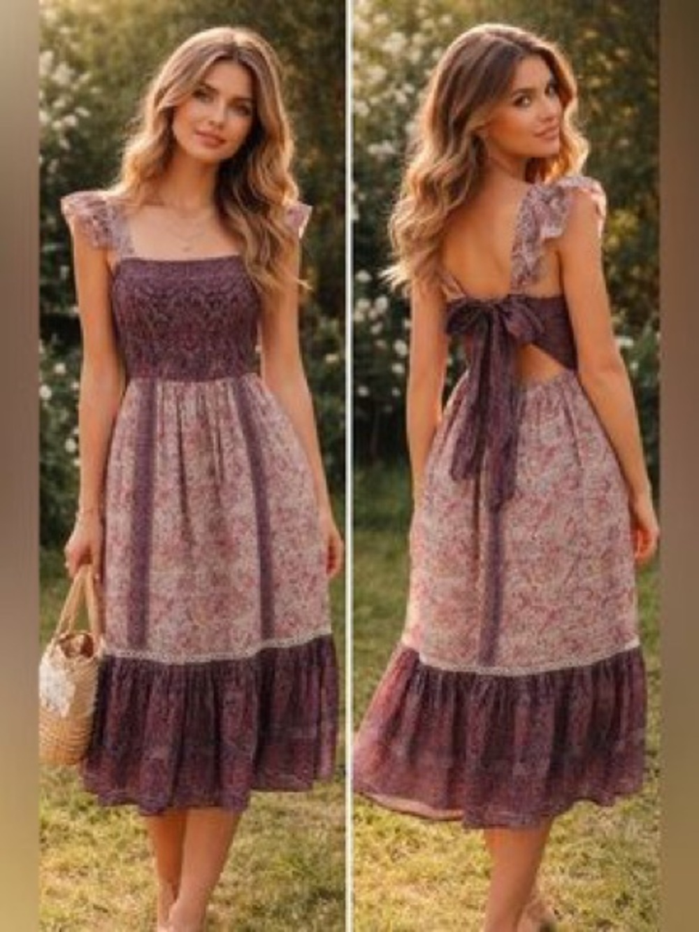 Haute Hippie tiered maxi dress size 12 no flaws, fully lined